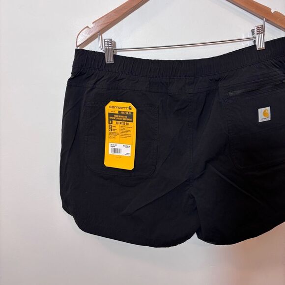 Carhartt Women’s Force Relaxed Fit Ripstop Shorts NEW size XL/16-18 Black - Picture 7 of 15